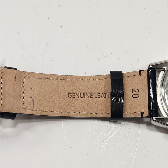 NIB Vintage Coach Chronograph Watch Stainless W/Blk Patent Leather Band - Picture 8 of 9